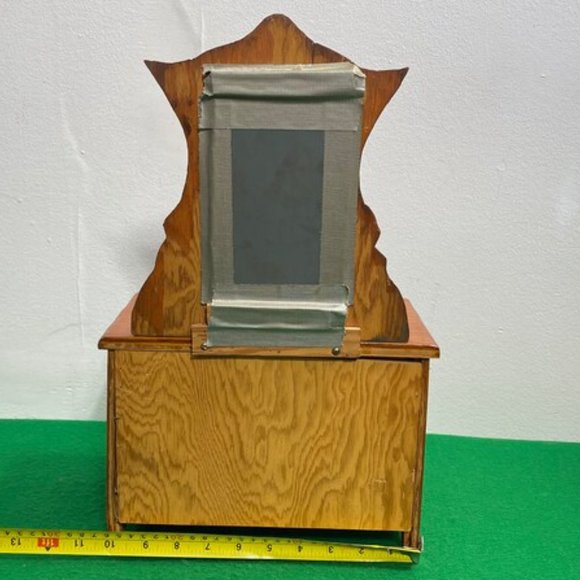 Gunther Mele 1970's Wooden Jewelry Box. Jewellery with Drawers. Vintage Wooden J - Picture 8 of 10